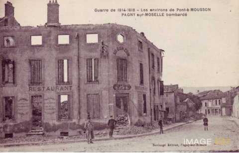 Café-restaurant détruit (Pagny-sur-Moselle)